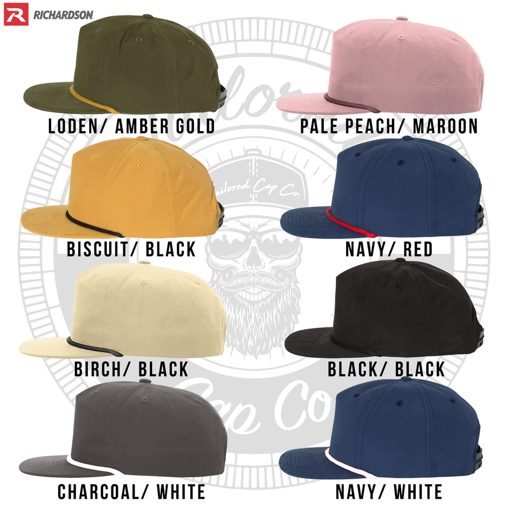 Custom Leather Patch Richardson 256 Umpqua Rope Hat – Tailored Cap Co