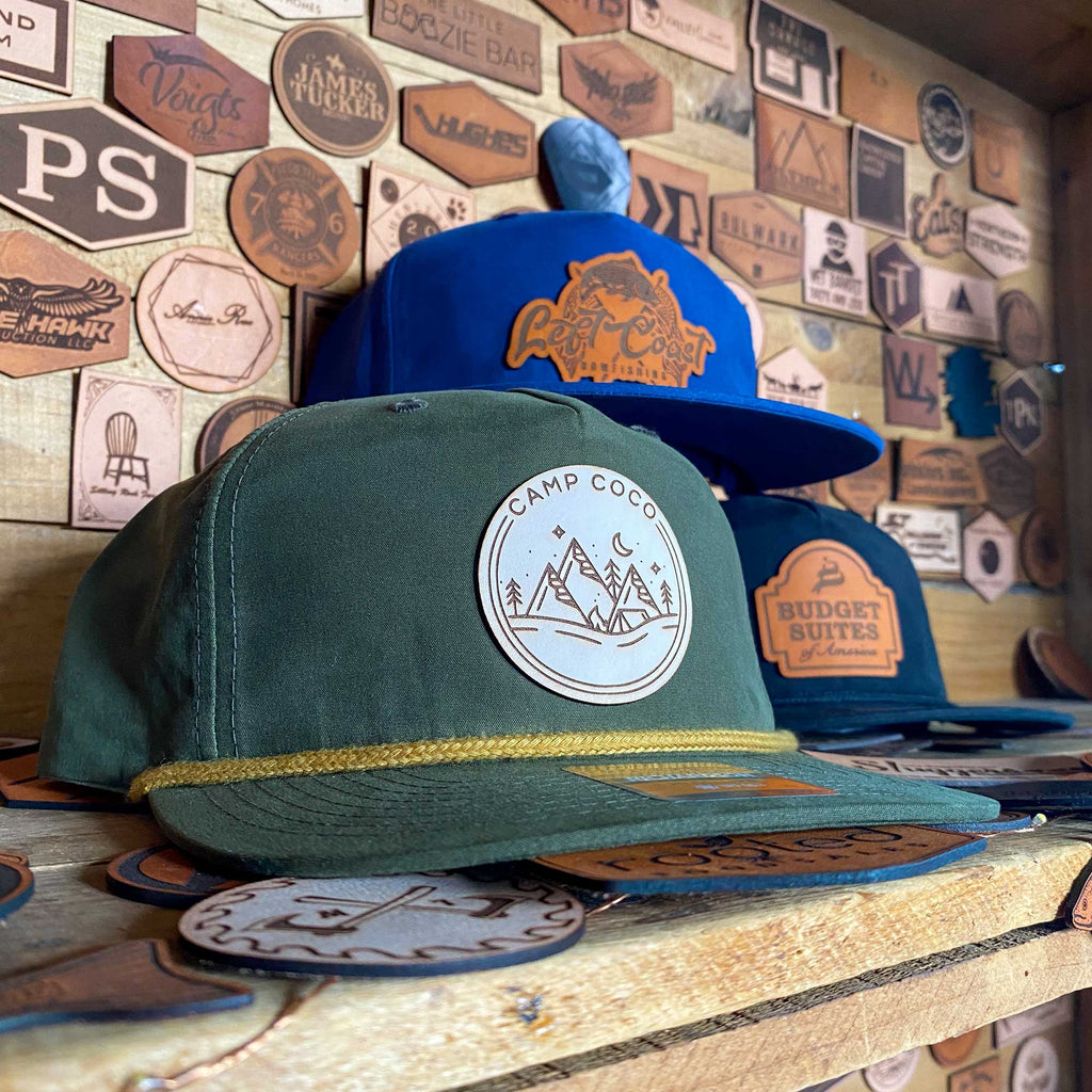 Custom Leather Patch Richardson 256 Umpqua Rope Hat – Tailored Cap Co