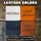 custom leather patch colors