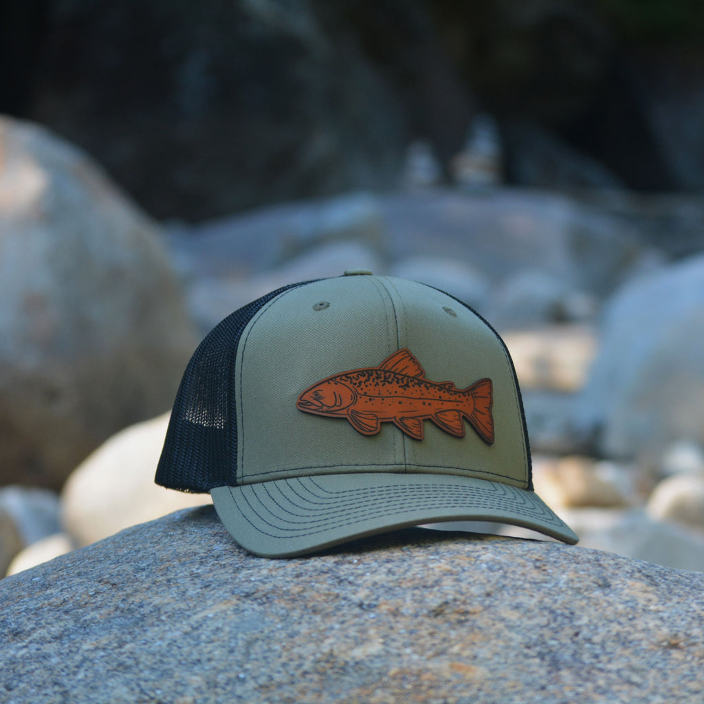 Brook Trout Leather Patch Hat – Tailored Cap Co