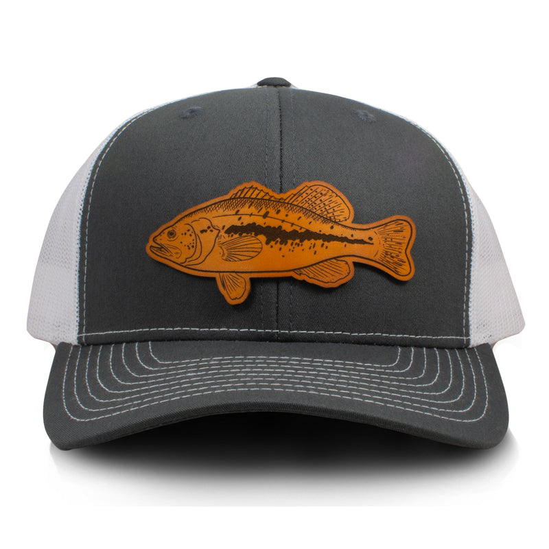 Largemouth Bass Leather Patch Hat - Tailored Cap Co