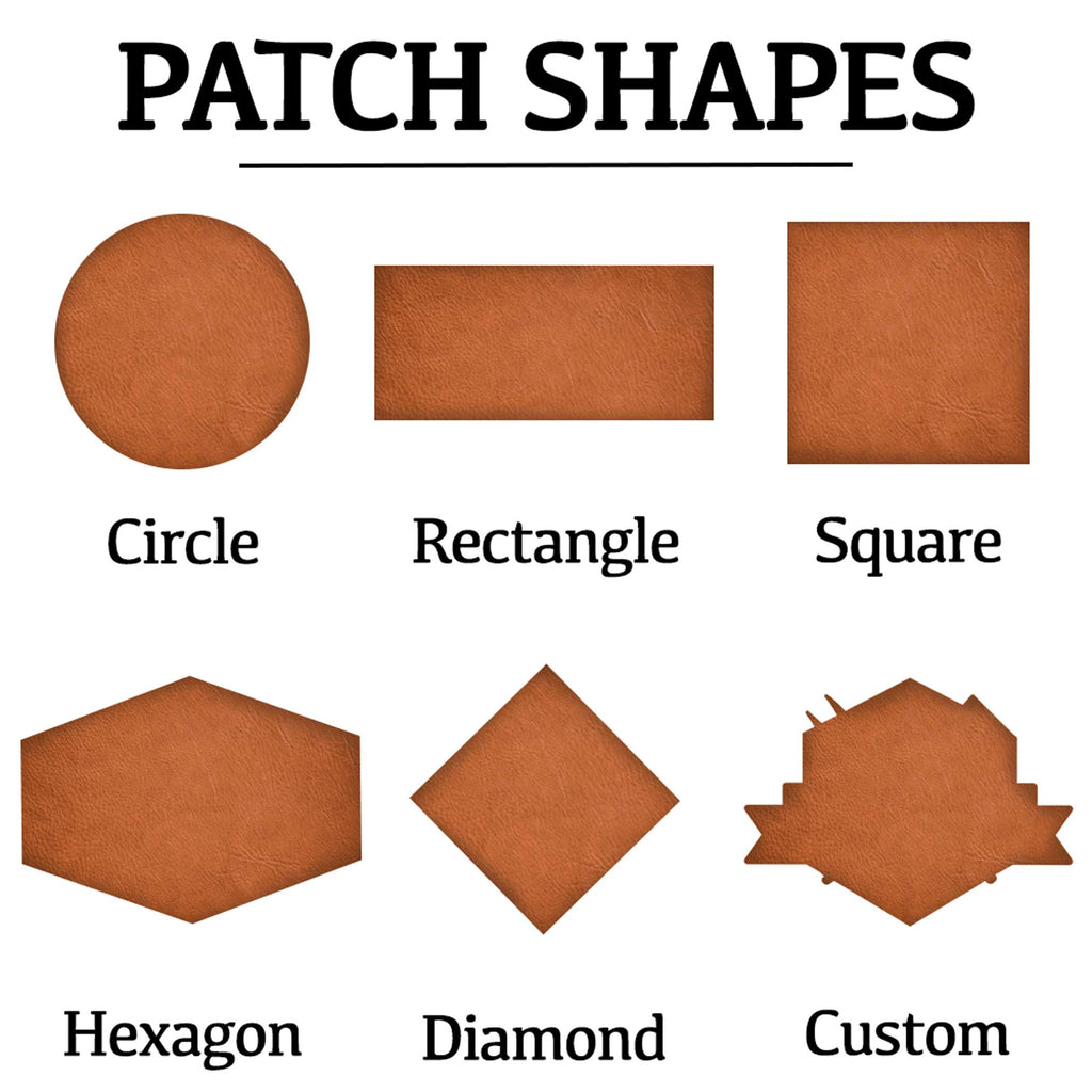 leather patch shapes